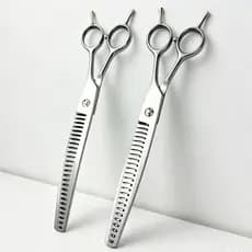 Wingsbro 8.5 Polegadas Para Baixo Curvado Pet Grooming Tesoura Curvada/De Desbaste Perfeita Aparador Profissional De Ani