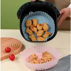 Forma Assadeira Para Fritadeira Air Fryer Em Silicone Flexível Lavável KITS até 3 formas