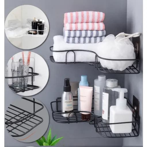 1/2/3 Suportes Porta Shampoo Organizador de Metal – Cozinha e Banheiro YY122 Escolhe a quantidade