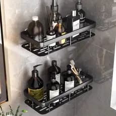 Suporte De Shampoo YY052 Prateleiras De Banheiro Cozinha Limpeza Detergente Sabonete Sem Furo Premium Sem Furo