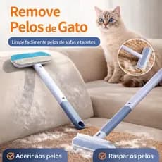 Escova Multifuncional 4 em 1 para Remoção de Pelos de Animais – Ideal para Roupas, Sofás, Tapetes e Vidros