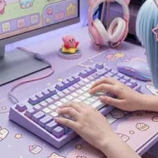 Kit Gamer Teclado Semi-Mecânico LED e Mouse 1200 DPI Sem Fio Altomex AL-9511 (***COR ROXO ESGOTADO)