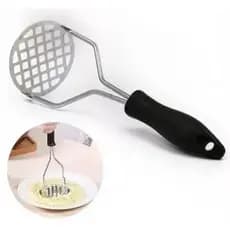 Amassador Batata Espremedor Manual Legumes Multiuso Aço Inox Com Cabo Plastico Cozinha