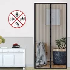 Tela Mosquiteiro Porta Com Fecho Magnética Contra Zika Dengue 210x100
