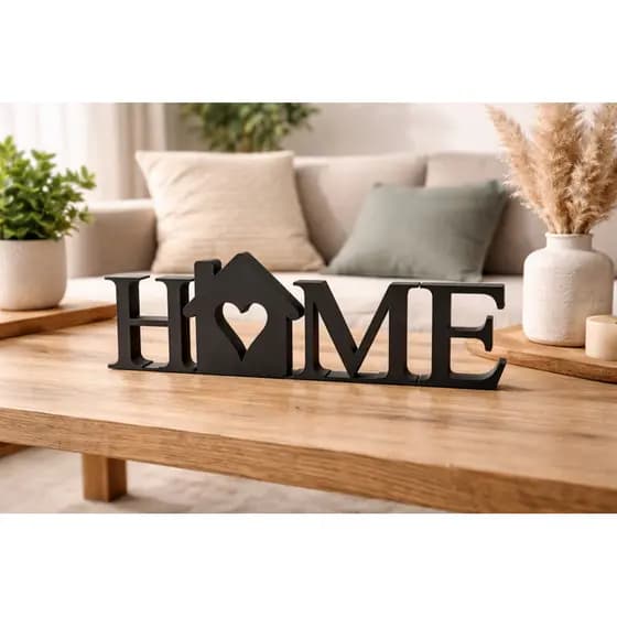 Letreiro Decorativo HOME para sala
