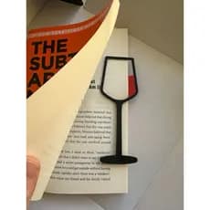 Marcador de Livro em Formato de Vinho