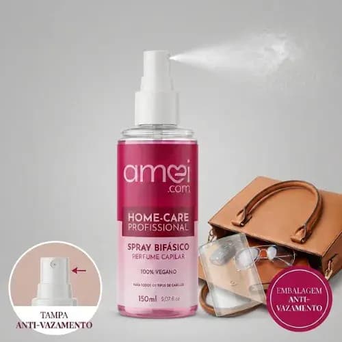Spray Bifásico - Perfume Capilar 150ml - Marca Amei - 100% Vegano