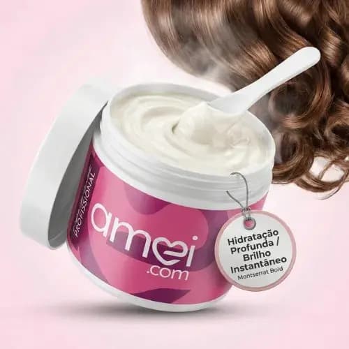 Máscara para Cabelo Hidratação E Nutrição Intensas - 300g - Amei - Vegano