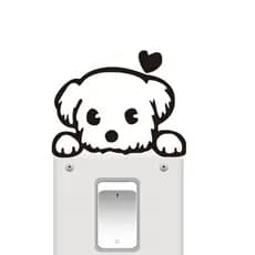 Adesivo de Tomada ou Interruptor Love Dog