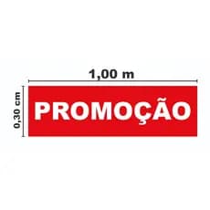 Adesivo Promoção Para Vitrine De Loja 1,00x30 Cm