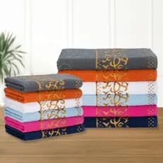 Kit com 6 Toalhas Banho Grossa Premium De Algodão Hotel  67x140cm 420g