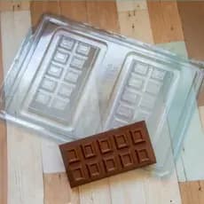 Forma BARRA DE CHOCOLATE ESPECIAL 3 Partes (c/ Silicone) BWB Cod. 9664 (1 Barra) e Cod. 3680 (2 Barras) BWB
