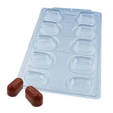 Forma Trufa Alongada 60g 3522 SP 847 3 Partes c/ Silicone