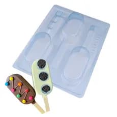 Forma Chocolate Tradicional c/ Silicone BWB Cod. 9818 PALETA GOURMET
