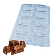 Forma Trufa Alongada 85g 3525 SP 55 3 Partes c/ Silicone Bwb
