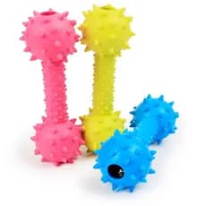 Brinquedo P/ Cachorro Osso De Borracha Com Espinho E Guizos