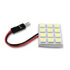Kit Com 10 Placas 12 Led Iluminação Interior Carro Branca