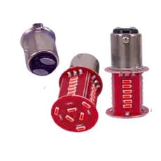 Lâmpada Moto 1157 30 Leds Strobo Freio Vermelho Drl 2 Em 1