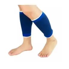 Par Protetor Panturrilha Suporte Proteção Fitness Azul