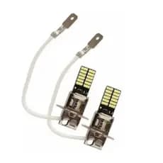 Kit 2 Lampada Led 4014 H3 24 Smd 10w 6000k Carro