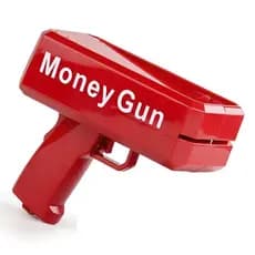 Lança Notas Dinheiro Brinquedo Lançador Money Gun Festa Evento Casamento Confraternizaçao 15 Anos Comemoraçao Balada