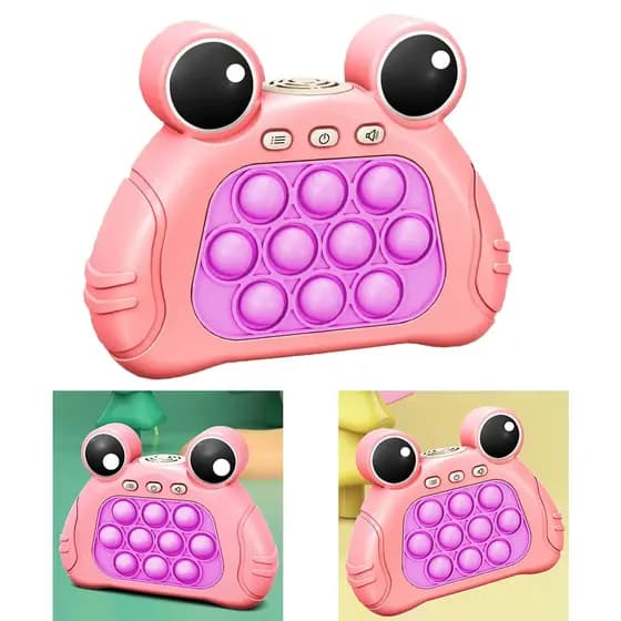 Pop It Mini Game Interativo Som Luzes 4 Modos Divertido Toys Crianças Sapinho Anti Estresse Sensorial Relaxante