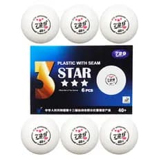 Bola Ping Pong Tenis de Mesa 3 Estrelas Kit 6 Uni Esporte Treino Lazer Recreaçao