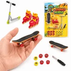Kit Radical Skate Patins Patinete Miniatura Infantil