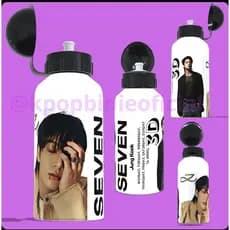 Garrafa squeeze JUNGKOOK GOLDEN BTS Bangtan boys - Kpop Garrafa d'água personalizada Academia  500ml