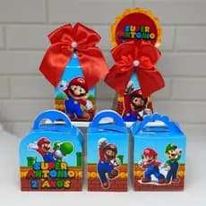 Kit Caixinhas PEGUE E MONTE  Super Mario  | Kit Completo  |  Lembrancinha  | Aniversário | Decoração