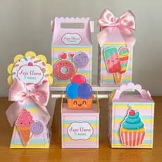 Kit Caixinha PEGUE E MONTE CONFEITARIA/DOCERIA|Kit Completo | Lembrancinha | Aniversário | Decoração