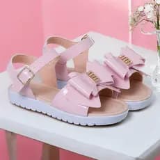 Sandália Infantil Menina Verniz Laço Strass Moda Blogueirinha Cores Verão - 20 ao 27