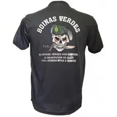 Camiseta Masculina Militar Boinas Verdes Miltar Slim