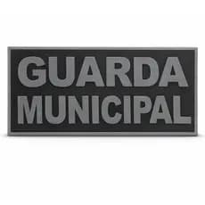 Emborrachado Para Identificação Costas Guarda Preto e Cinza