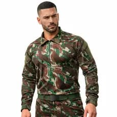 Gandoleta Militar Padrão Exército Camuflada Combat Shirt Tática Leve Respirável EB