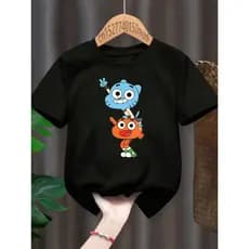 Camisa Camiseta Gumball Infantil Juvenil  Unissex Personalizada 100% Algodão mundo de gumball