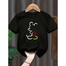 Camiseta Infantil Juvenil Unissex  Mickey Lançamento Camisa  Unissex 100% Algodão
