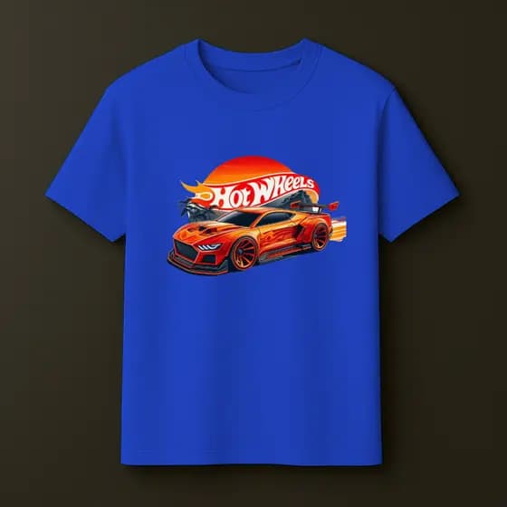 Camiseta Infantil Juvenil - Adulto - Unissex - HotWheels -