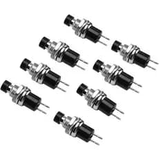 Kit 10pcs Chave Botão Pbs-110 Push Button Na 2t Preto