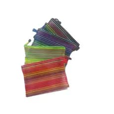 Estojo Nécessaire de Tela Multiuso Bolsa Multifuncional Zíper Organizador