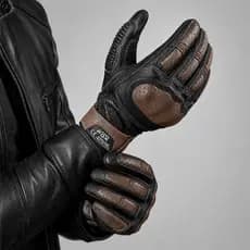 Luva Moto Couro Legítimo Vintage Fox Touchscreen Premium