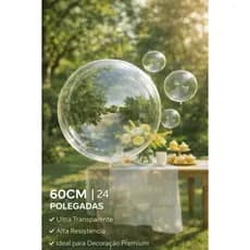 Kit 05/10/20/50 Balão Bubble 24 Polegadas BolhaTransparente - 10/18/24/36 Polegadas