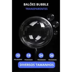 Balão Bubble Transparente 18/24/36 Polegadas Cristal Para Festas Decoração