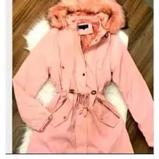 Parkas de sarja plus  , casaco preto, jaqueta