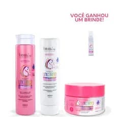 Kit Shampoo, Condicionador e Máscara Magia Unicórnio Forever Liss