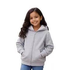 Jaqueta  - Moletom Flanelada Menino e Menina Capuz Zíper Infantil 1 ao 16 unisex