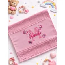 Toalha Personalizada de Mão e Rosto Bordada Presente Personalizado Menina e Menino