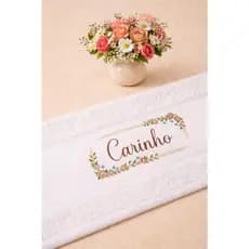 Toalha Personalizada Lavabo Mão ou Rosto Bordado Presente Personalizado com Nome