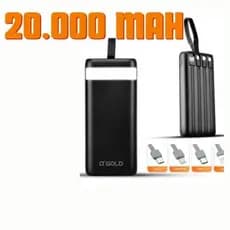 Carregador Portátil Power Bank 20.000 Para iPhone E Samsung