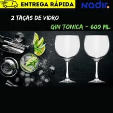 Kit 2 Taças de Vidro Gin Tônica 600ml - Nadir Figueiredo